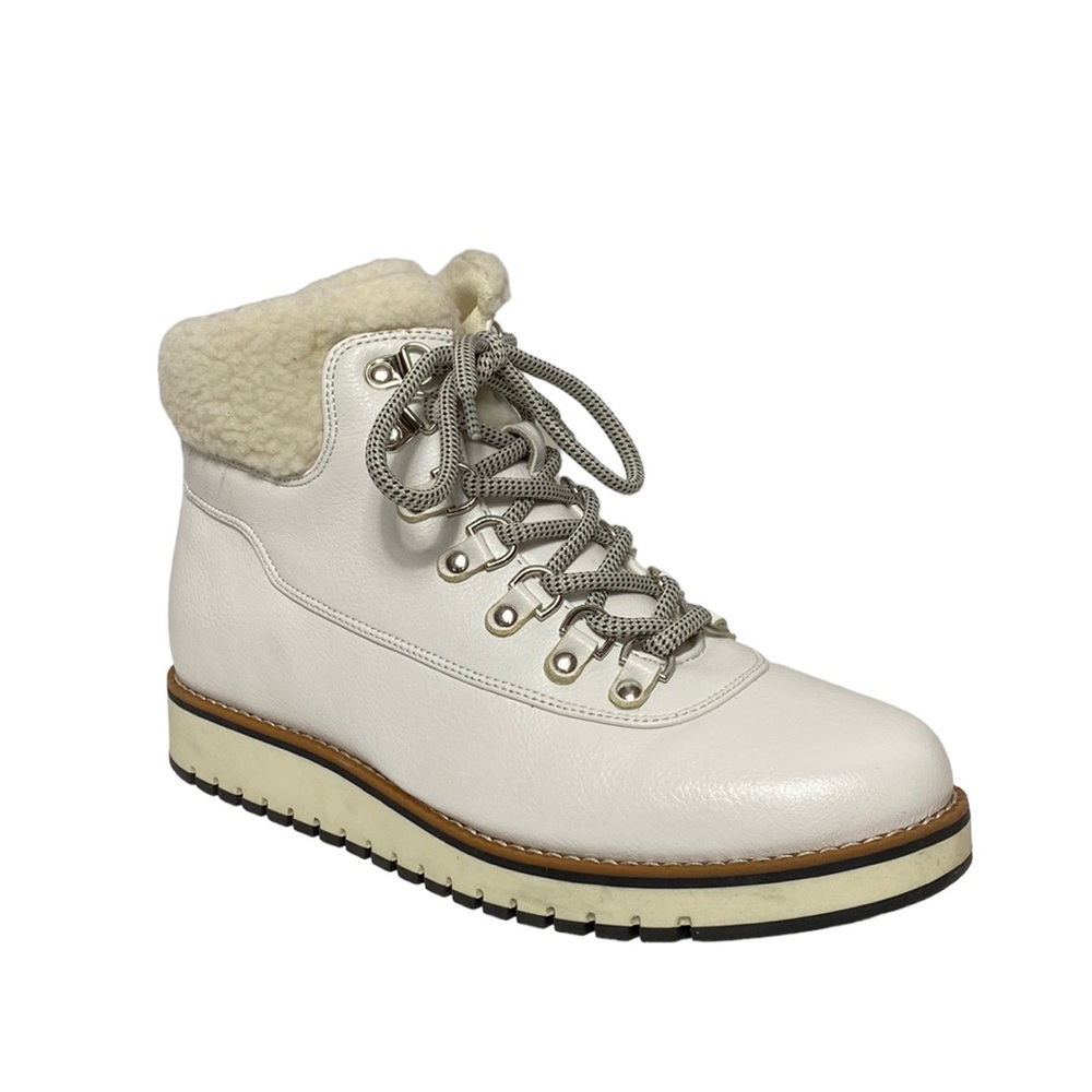 White Mountain Leather Textile Lace-Up Outdoor Active Boots 8